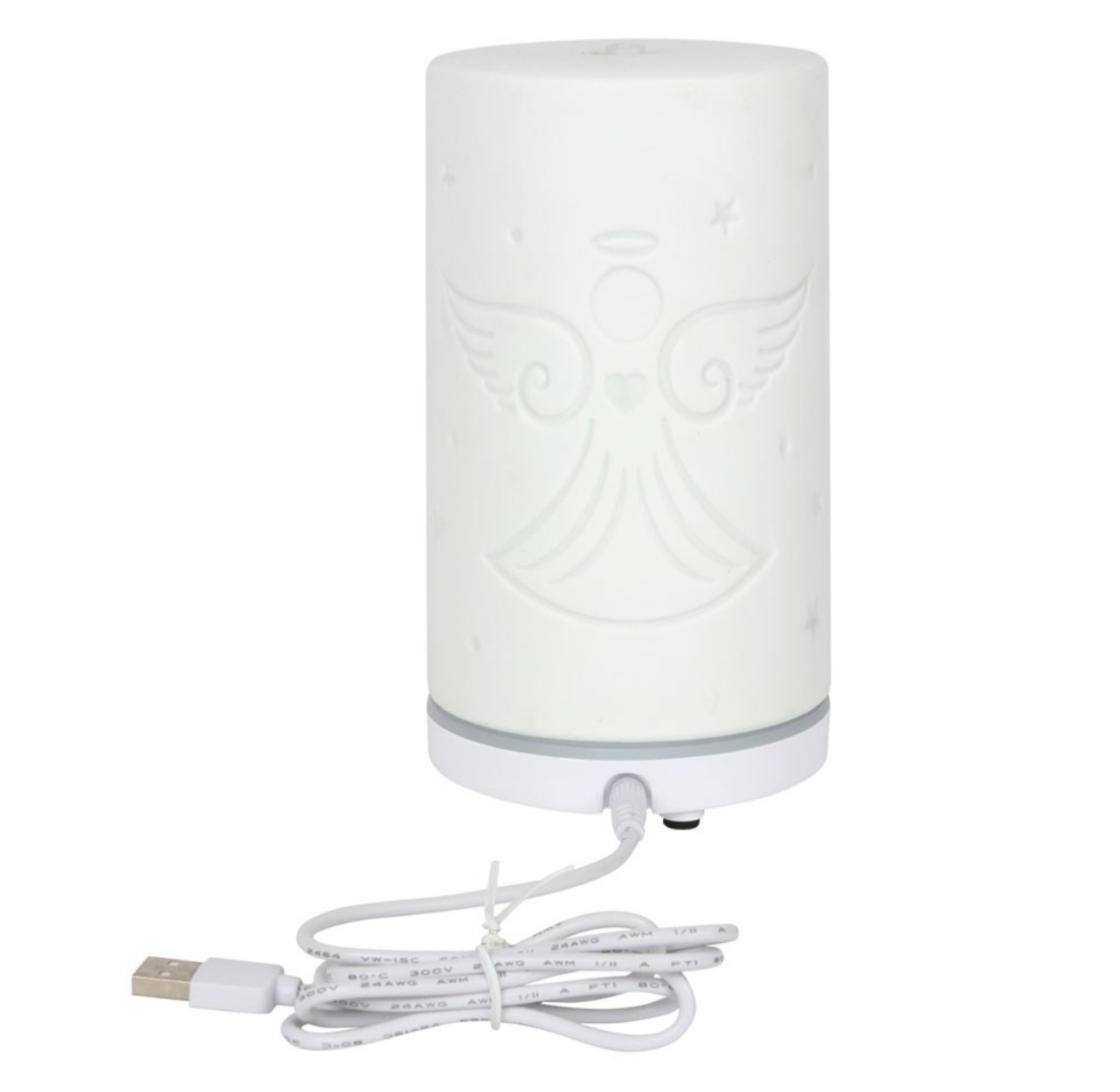 White Ceramic Angel Electric Aroma Diffuser image 3