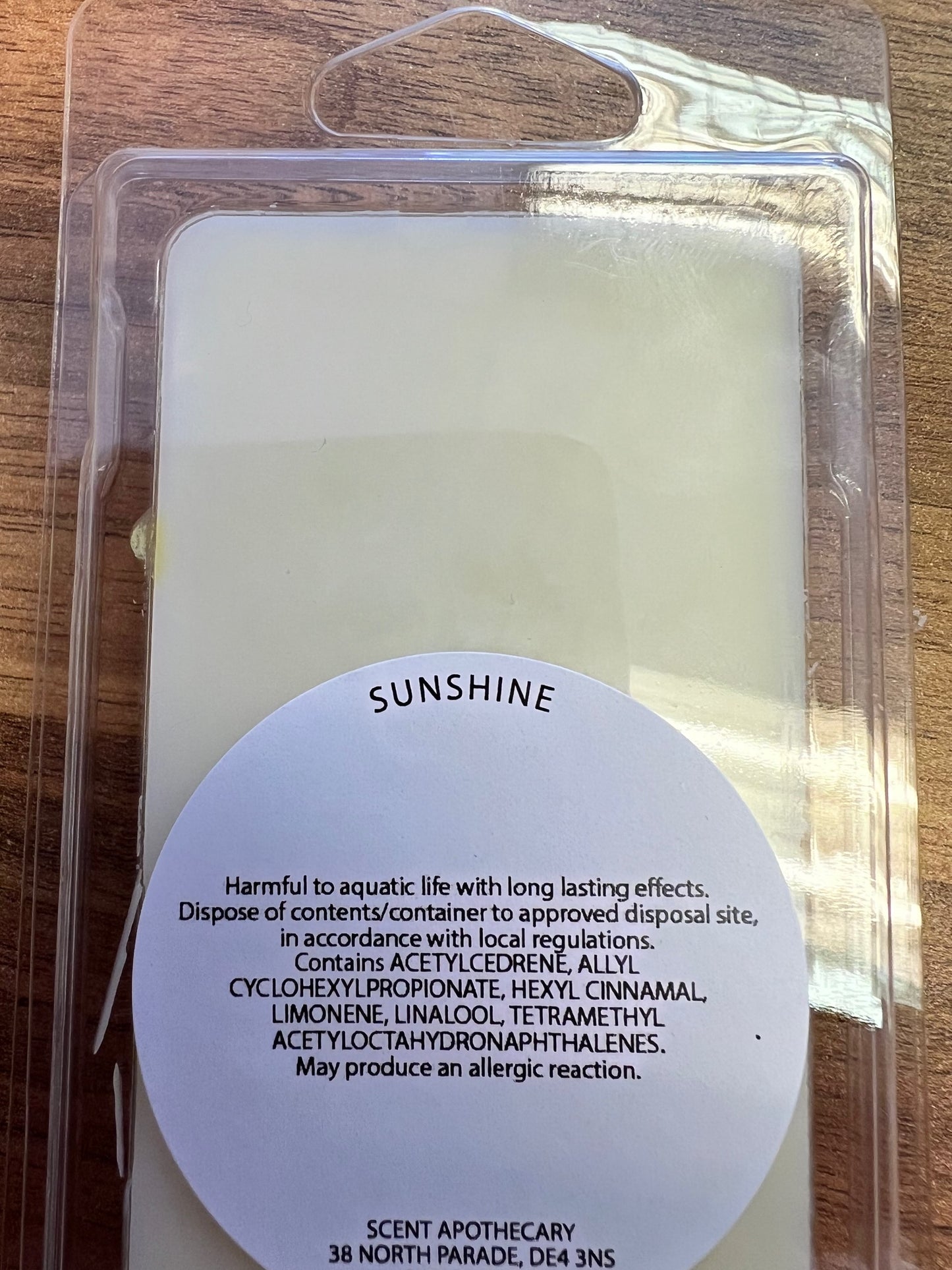 Sunshine Wax Melt Snap Bar image 1