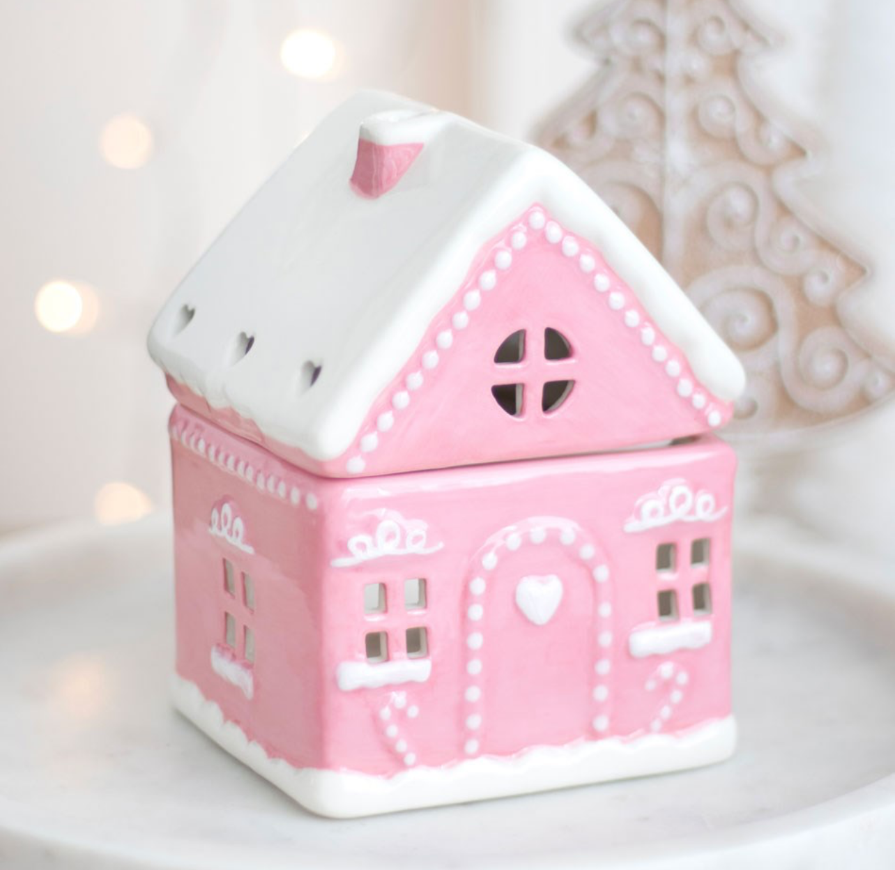 Pink Gingerbread House Burner image 0