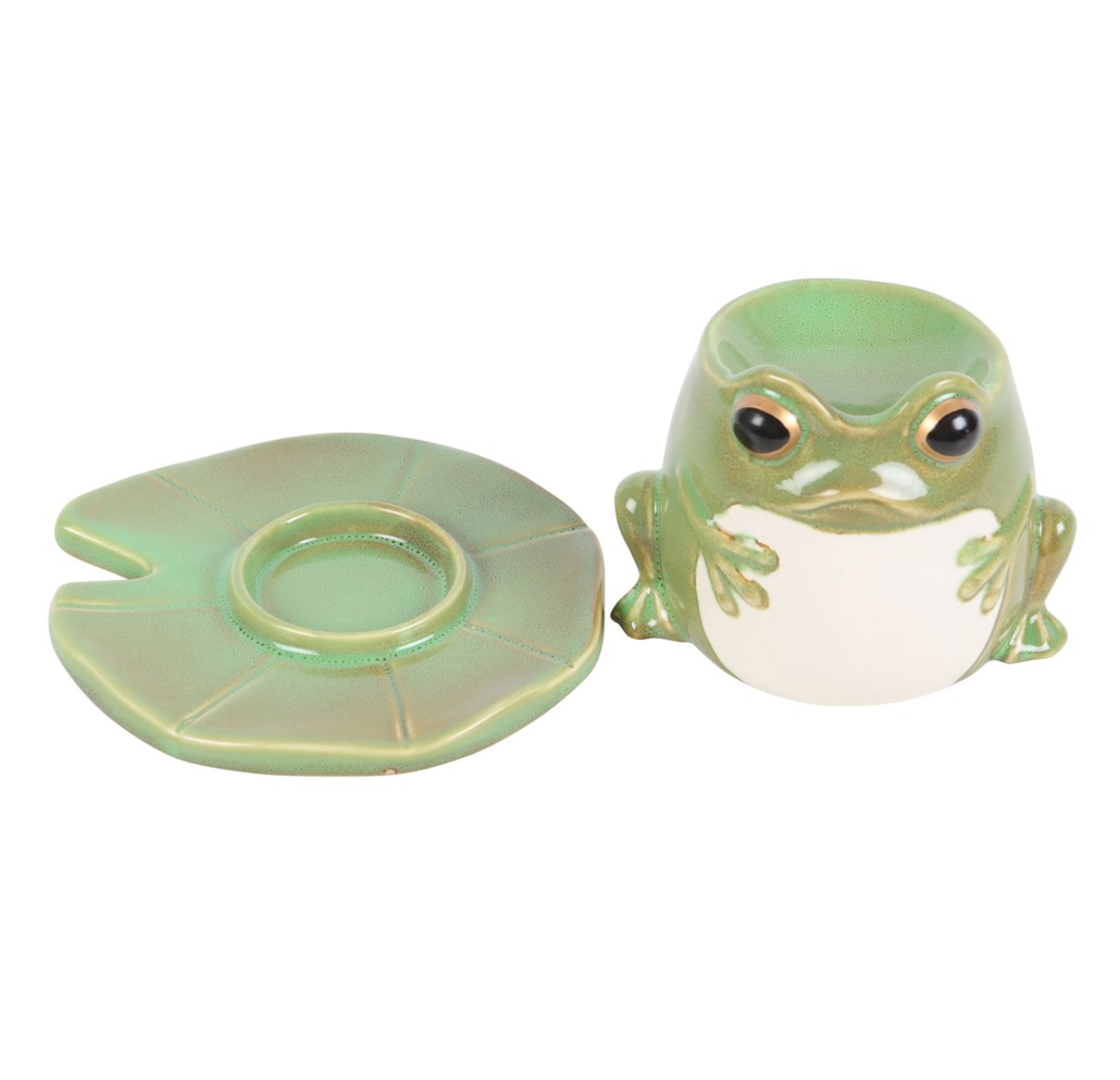 Frog Shaped Wax Burner With Lily Pad image 2