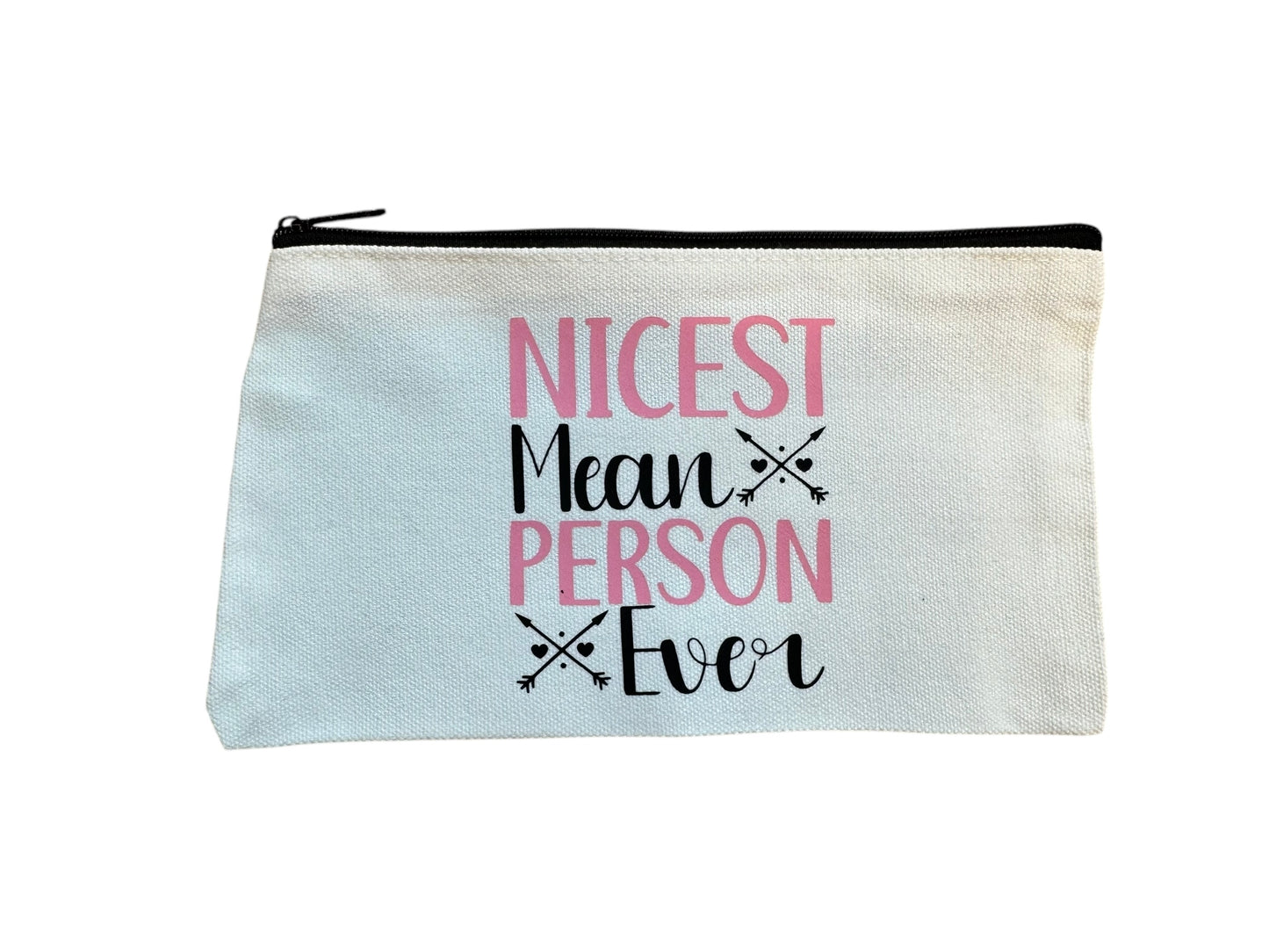Nicest Mean Person Cosmetic Bag image 0