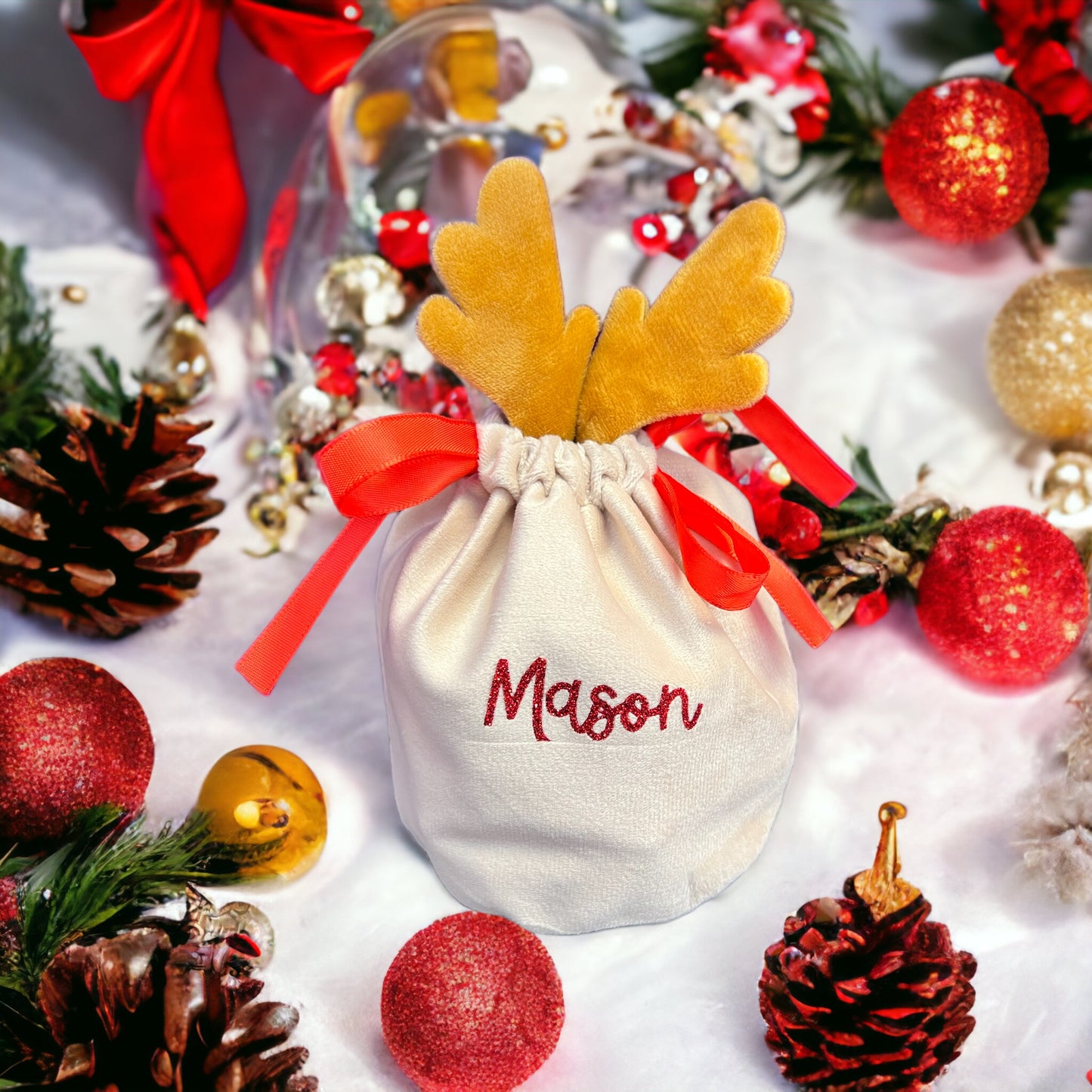 Personalised Reindeer Bag image 0