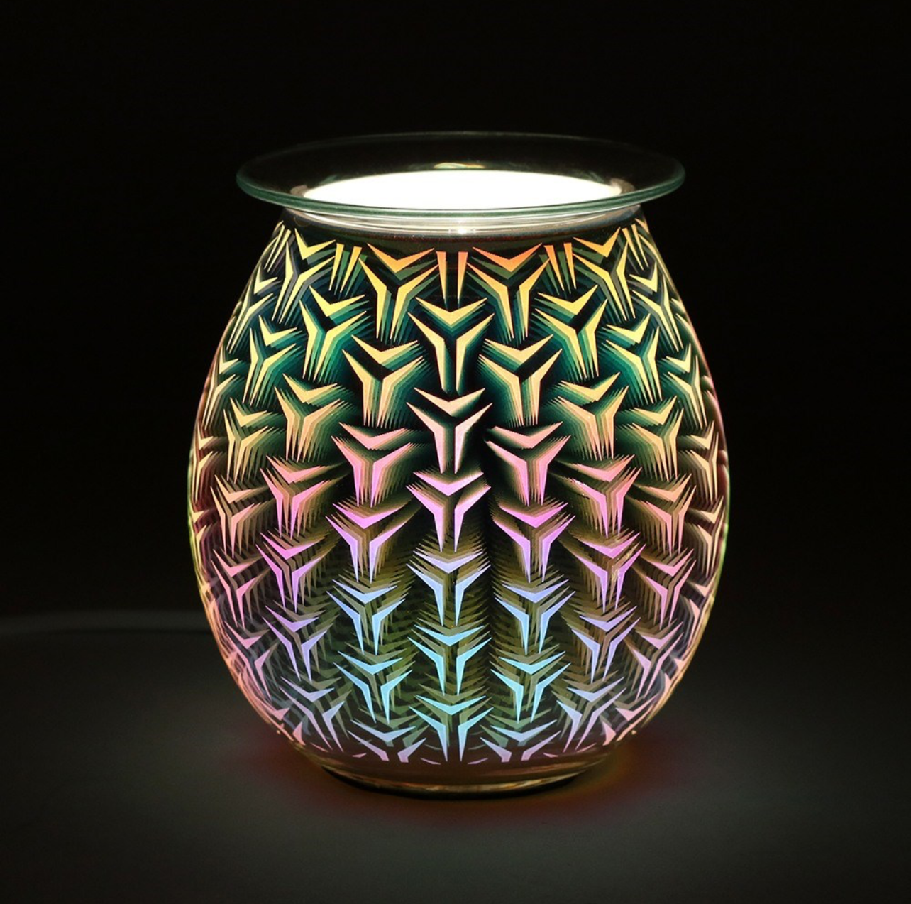 3D Geometric Light Up Electric Burner image 0