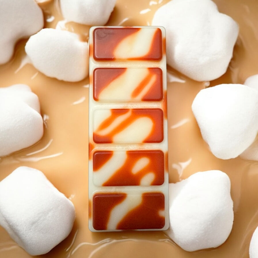 Marshmallow & Salted Caramel Wax Melt Snap Bar image 0