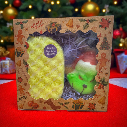 Twas The Night Before Christmas Sponge & Bath Bomb Gift Set