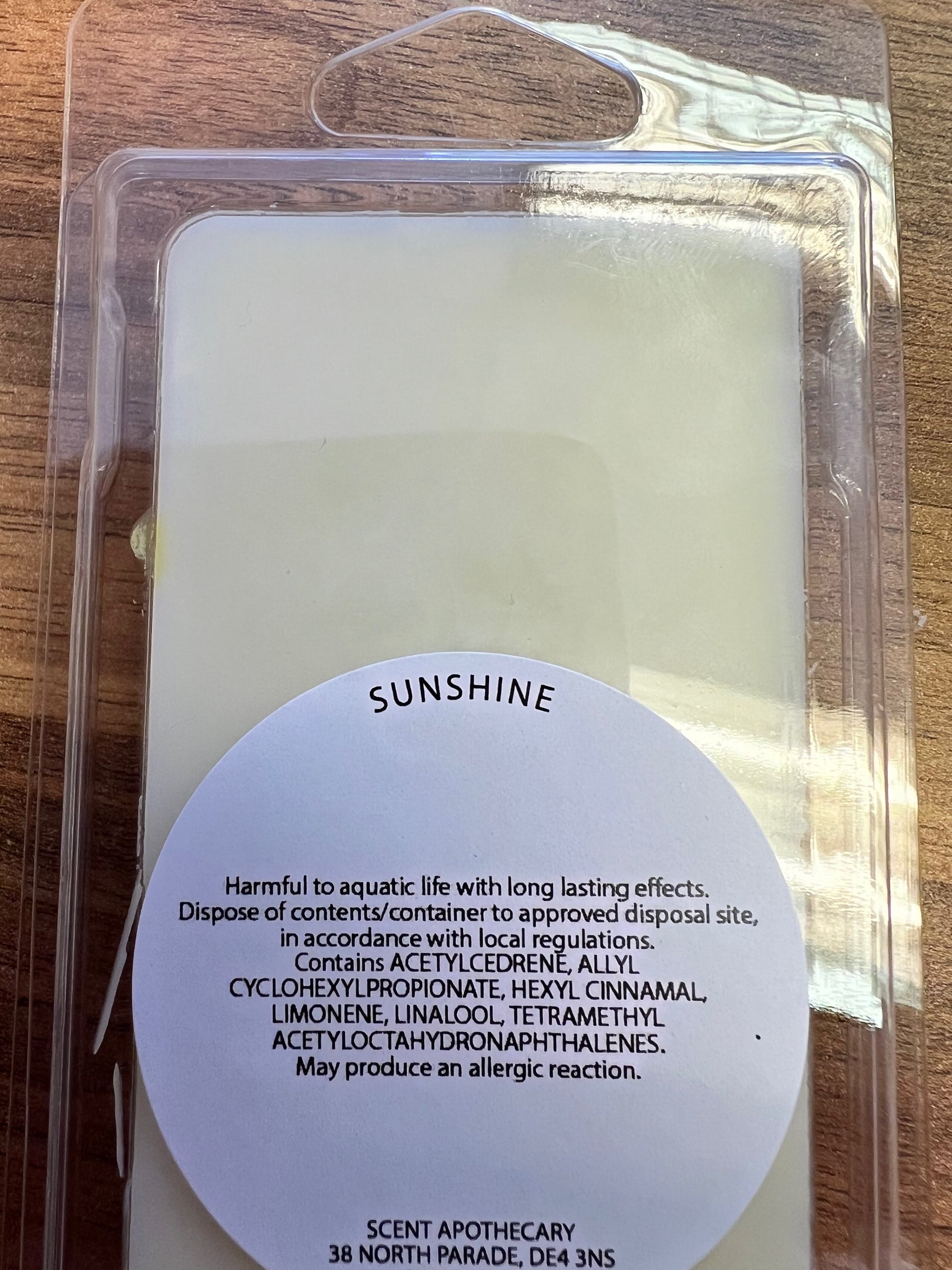 Sunshine Wax Melt Snap Bar  image 1
