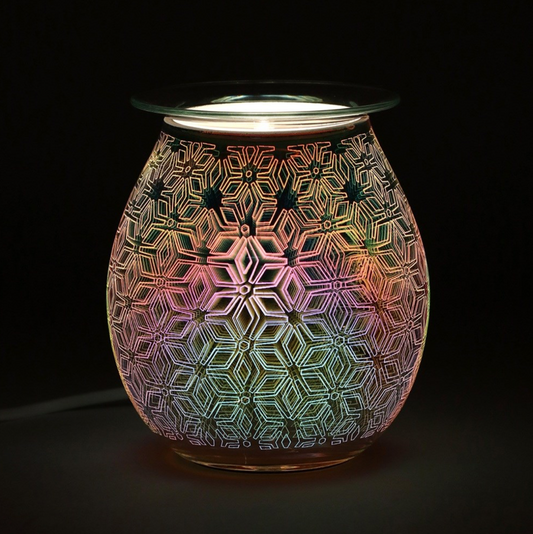 3D Geometric Flower Light Up Electric Burner  image 0