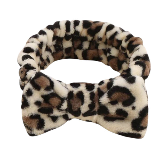 Leopard Print Fluffy Headband