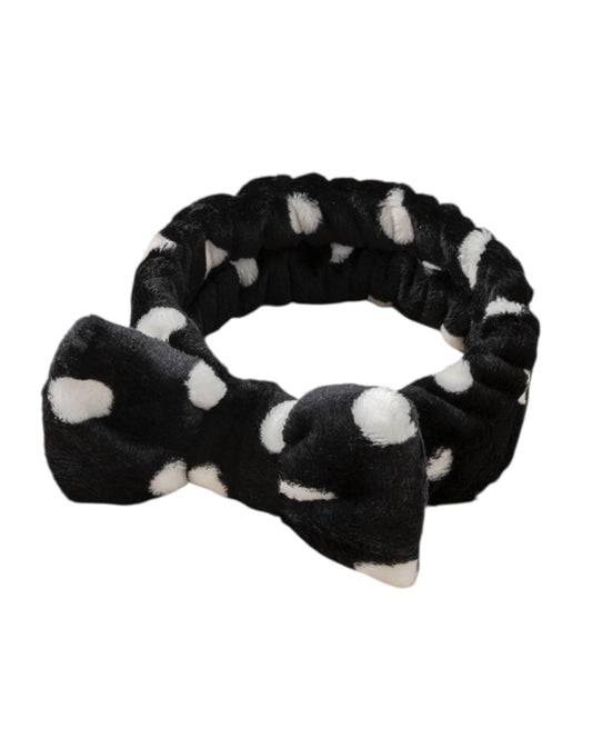 Black & White Fluffy Headband