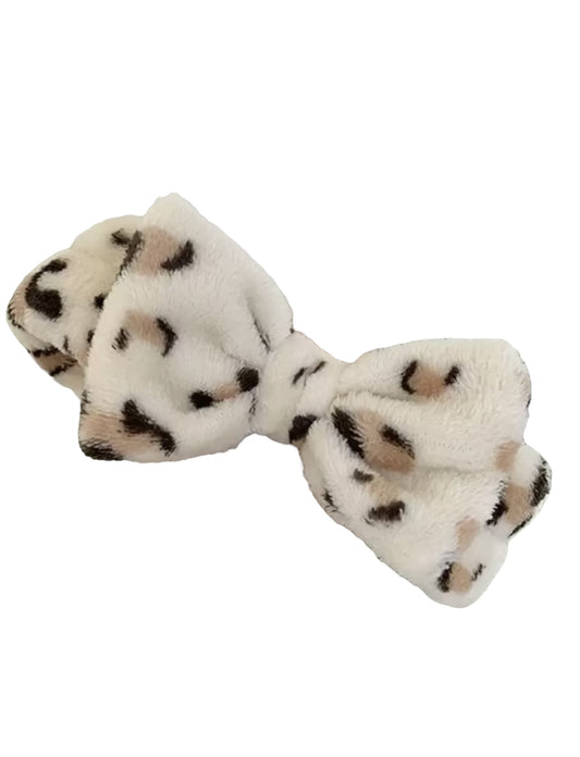 Neutral Leopard Fluffy Headband