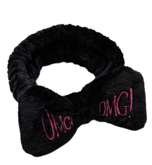 OMG Black Fluffy Headband