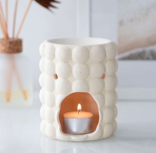 Cream Speckle Bubble Wax Burner  image 0