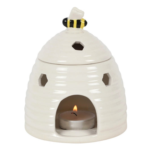 White Bee Hive Oil Burner image 0